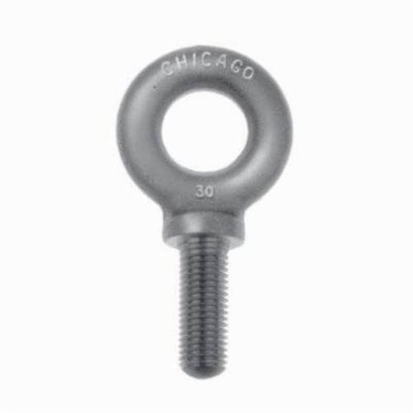 Chicago Hardware Machinery Eye Bolt With Shoulder, 1"-8, 2-1/2 in Shank, 1-13/16 in ID, Steel 12988 6
